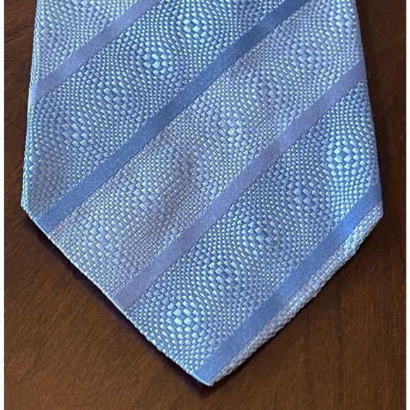 Fratelli Moda Blue 100% Silk Men’s Neck Tie Made In Italy - Picture 1 of 9